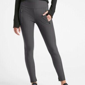 Athleta Stellar Tight Leggings | Size 4 | Anthracite Grey | NWOT | 4 Pockets